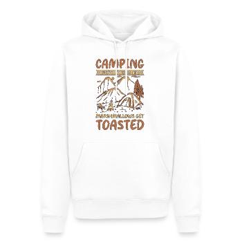 Camping Where Friends and Marshmallows Get Toasted - Männer Premium Bio Hoodie - Weiß - Vorne - Nico (187cm)