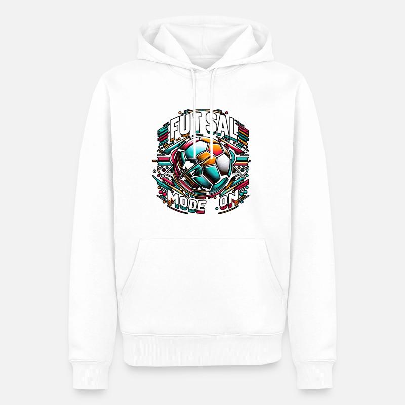 Futsal Mode On 9 - Männer Premium Bio Hoodie - Weiß