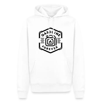 Essence pour toujours 13 - Sweat à capuche Premium bio Homme - blanc - Devant - Nico (187cm)