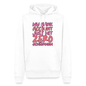 My Bank Account Just Hit Zero - Männer Premium Bio Hoodie - Weiß - Vorne - Nico (187cm)