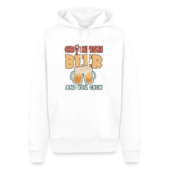 Écrevisses, Bière Et Boil Crew 4 - Sweat à capuche Premium bio Homme - blanc - Devant - Nico (187cm)