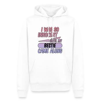 I Was So Innocent Until My Bestie Came Along 2 - Männer Premium Bio Hoodie - Weiß - Vorne - Nico (187cm)