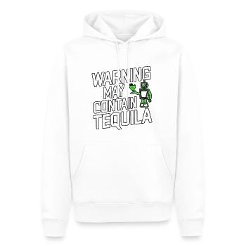 Warning May Contain Tequila 18 - Men’s Premium Organic Hoodie - white - Front - Nico (187cm)