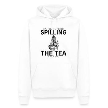 History Teachers Spilling The Tea Since 1773 4 - Männer Premium Bio Hoodie - Weiß - Vorne - Nico (187cm)