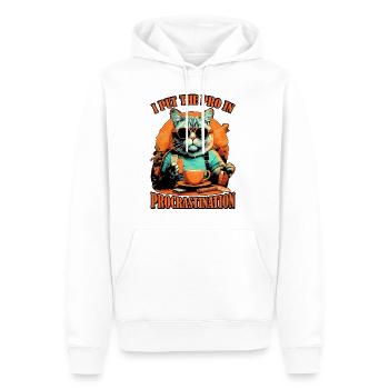 I Put The Pro In Procrastination 29 - Männer Premium Bio Hoodie - Weiß - Vorne - Nico (187cm)