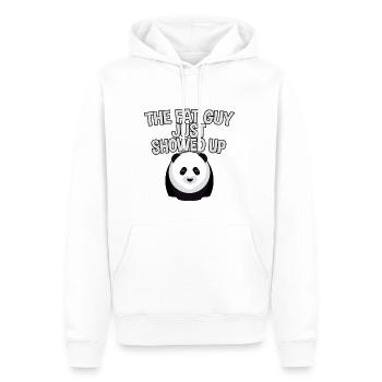 Le gros gars vient d’arriver 4 - Sweat à capuche Premium bio Homme - blanc - Devant - Nico (187cm)