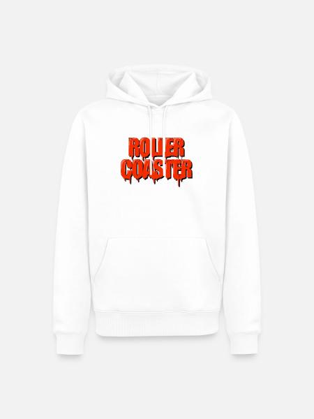 Achterbahn - Männer Premium Bio Hoodie - Weiß