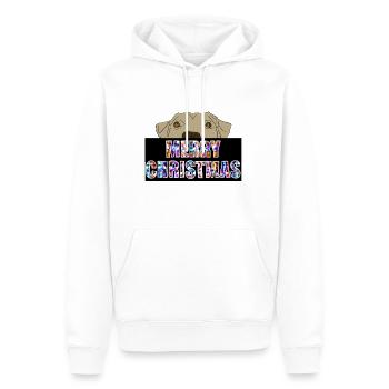 Süßer Hund an Weihnachten - Männer Premium Bio Hoodie - Weiß - Vorne - Nico (187cm)