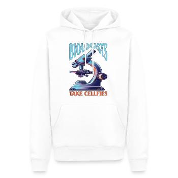 Biologists Take Cellfies - Männer Premium Bio Hoodie - Weiß - Vorne - Nico (187cm)