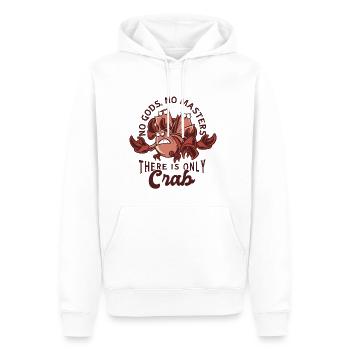 No Gods, No Masters There Is Only Crab - Männer Premium Bio Hoodie - Weiß - Vorne - Nico (187cm)