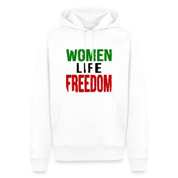Women life freedom iran - Männer Premium Bio Hoodie - Weiß - Vorne - Nico (187cm)