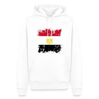 Egypte Drapeau Hurghada Afrique Drapeau Egyptien - Sweat à capuche Premium bio Homme - blanc - Devant - Nico (187cm)