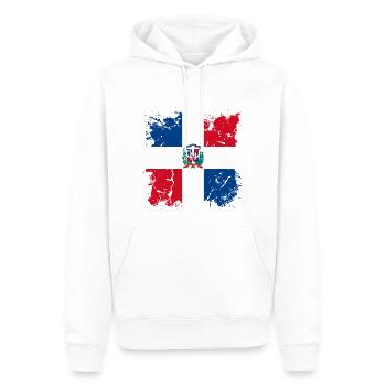 Dominican Republic Flag Dom Rep Flag Trip - Men’s Premium Organic Hoodie - white - Front - Nico (187cm)