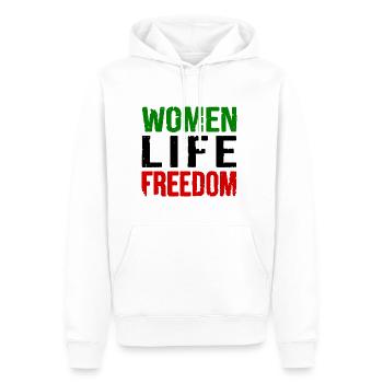 Women life freedom - Sweat à capuche Premium bio Homme - blanc - Devant - Nico (187cm)