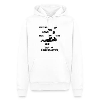 Monter et descendre Motorsport Norris - Sweat à capuche Premium bio Homme - blanc - Devant - Nico (187cm)