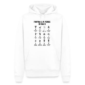 American Football Referee Symbols Funny - Men’s Premium Organic Hoodie - white - Front - Nico (187cm)