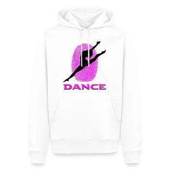 Dance - Männer Premium Bio Hoodie - Weiß - Vorne - Nico (187cm)