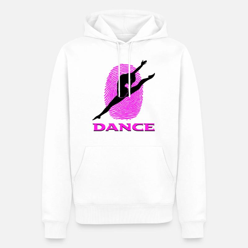 Danser - Sweat à capuche Premium bio Homme - blanc