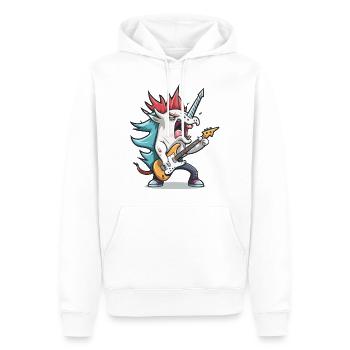 Magical Melody - Men’s Premium Organic Hoodie - white - Front - Nico (187cm)