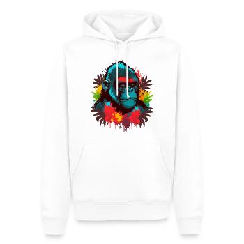 Rainy Day Gripe - Männer Premium Bio Hoodie - Weiß - Vorne - Nico (187cm)