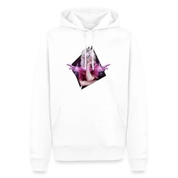 Fantasy Design - Sweat à capuche Premium bio Homme - blanc - Devant - Nico (187cm)