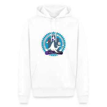 Drug Checking Tag Seal - Männer Premium Bio Hoodie - Weiß - Vorne - Nico (187cm)