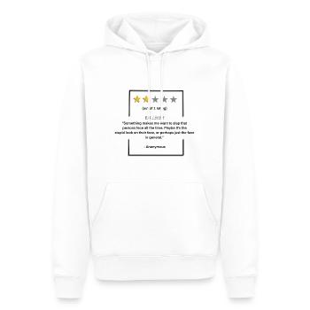 Classement 2 étoiles amusant pour les amis - Sweat à capuche Premium bio Homme - blanc - Devant - Nico (187cm)