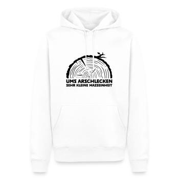 Ums arschlecken sehr kleine Masseinheit - Männer Premium Bio Hoodie - Weiß - Vorne - Nico (187cm)