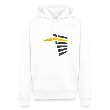 Kabe - Sweat à capuche Premium bio Homme - blanc - Devant - Nico (187cm)