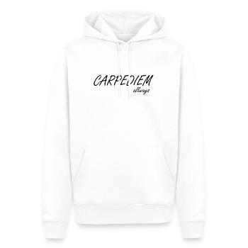 Carpediem - Sweat à capuche Premium bio Homme - blanc - Devant - Nico (187cm)
