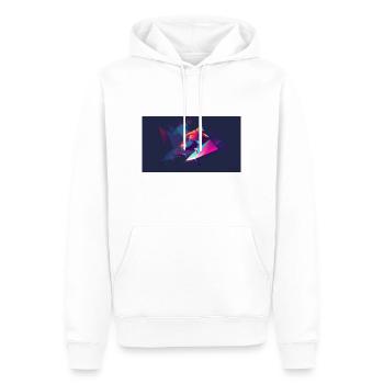 Freestyle Neon 2.0 - Männer Premium Bio Hoodie - Weiß - Vorne - Nico (187cm)