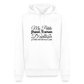 Oma Liebesgeschenk, Oma, ich liebe dich - Männer Premium Bio Hoodie - Weiß - Vorne - Nico (187cm)