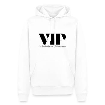 VIP Verliebt in Pommes - Männer Premium Bio Hoodie - Weiß - Vorne - Nico (187cm)