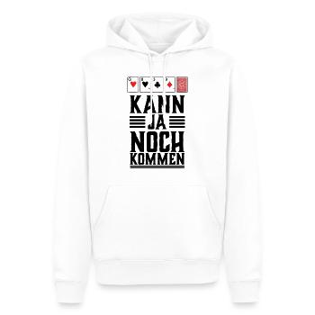 Poker shirt, can still come - Men’s Premium Organic Hoodie - white - Front - Nico (187cm)
