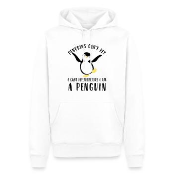 Penguins can't fly i can't fly i am a Penguin - Männer Premium Bio Hoodie - Weiß - Vorne - Nico (187cm)