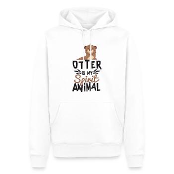 Otter ist mein Geist-Tier-niedliches T-Shirt - Männer Premium Bio Hoodie - Weiß - Vorne - Nico (187cm)
