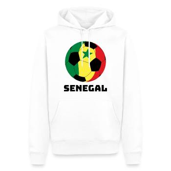 Senegal Fußball Senegal Geschenk Sport - Männer Premium Bio Hoodie - Weiß - Vorne - Nico (187cm)