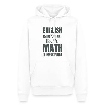 Math teacher mathematician math student gift idea - Men’s Premium Organic Hoodie - white - Front - Nico (187cm)