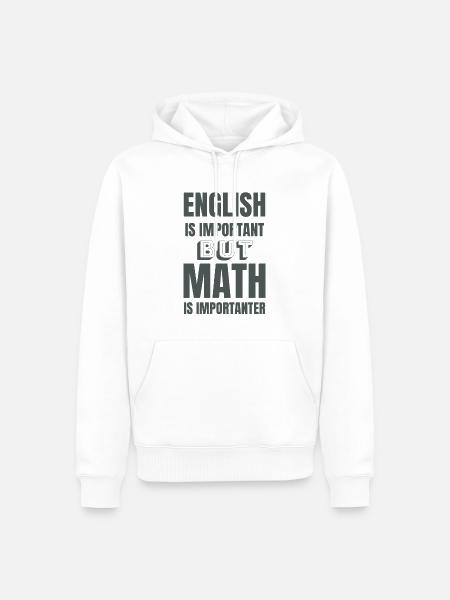 Mathelehrer Mathematiker Mathestudent Geschenkidee - Männer Premium Bio Hoodie - Weiß