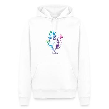 Chicken Time - Männer Premium Bio Hoodie - Weiß - Vorne - Nico (187cm)