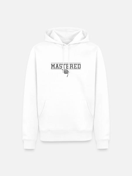 MBA Abschluss AK18 AK19 Abschlussklasse Prüfung - Männer Premium Bio Hoodie - Weiß