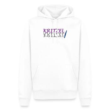 KRITZEL KRITZEL - Zeichner - Schreiben - Männer Premium Bio Hoodie - Weiß - Vorne - Nico (187cm)