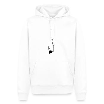 Heart hook love - Men’s Premium Organic Hoodie - white - Front - Nico (187cm)