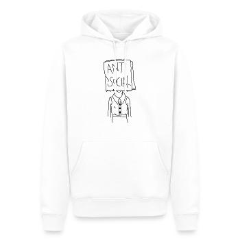Anti Social Social - Sweat à capuche Premium bio Homme - blanc - Devant - Nico (187cm)
