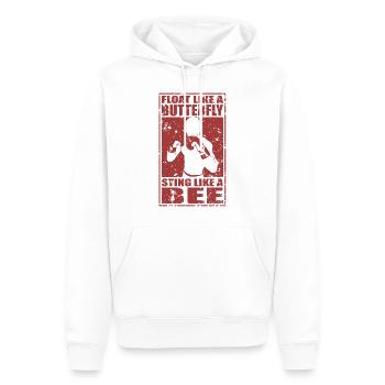 Piquer comme une abeille - Sweat à capuche Premium bio Homme - blanc - Devant - Nico (187cm)