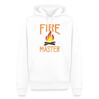 Camping - Fire Master - Men’s Premium Organic Hoodie - white - Front - Nico (187cm)