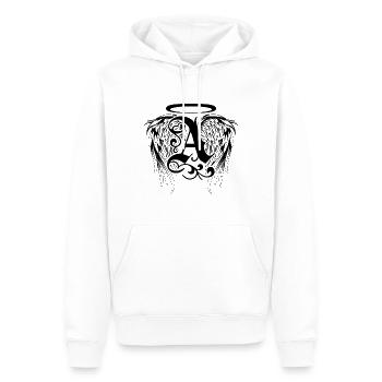 Angel with angel wings - Men’s Premium Organic Hoodie - white - Front - Nico (187cm)