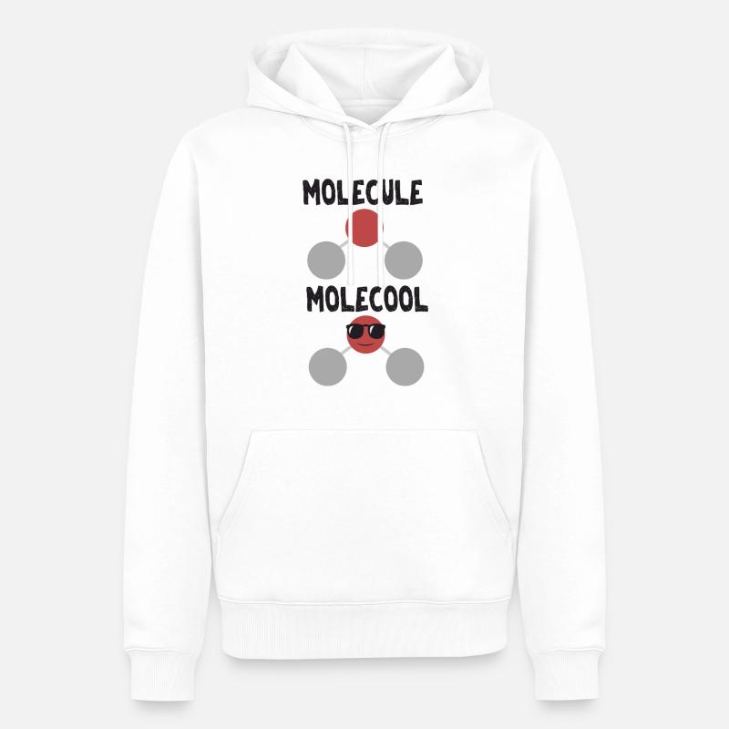 Wissenschaft Chemie Molecule Molecool - Männer Premium Bio Hoodie - Weiß