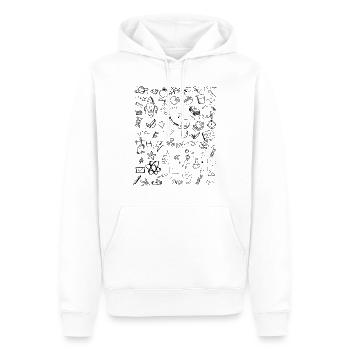 Science Physic Math Chemistry Biology Astronomy - Männer Premium Bio Hoodie - Weiß - Vorne - Nico (187cm)