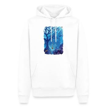 sous-marin aquarium poisson de mer lac corail - Sweat à capuche Premium bio Homme - blanc - Devant - Nico (187cm)